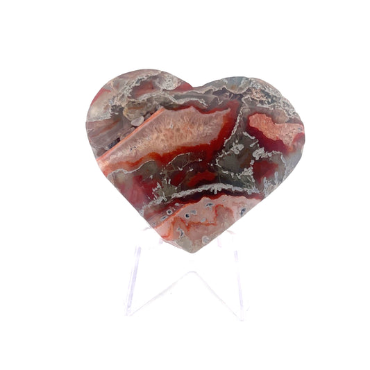 Natural Agate Heart | 121 (g)