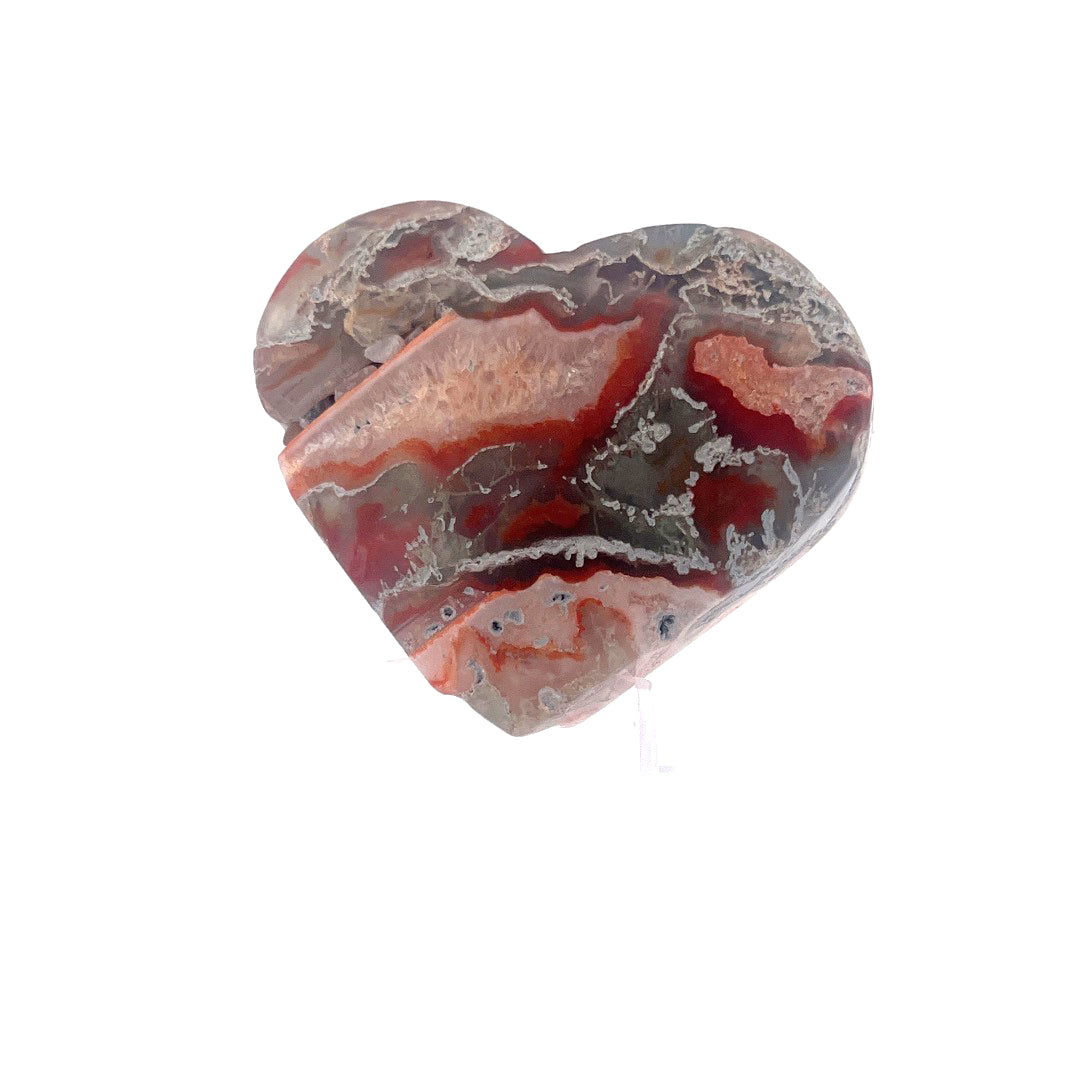 Natural Agate Heart | 121 (g)