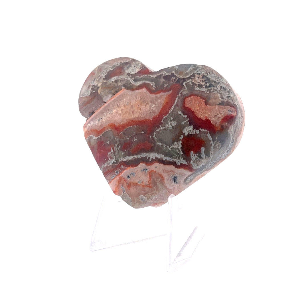 Natural Agate Heart | 121 (g)