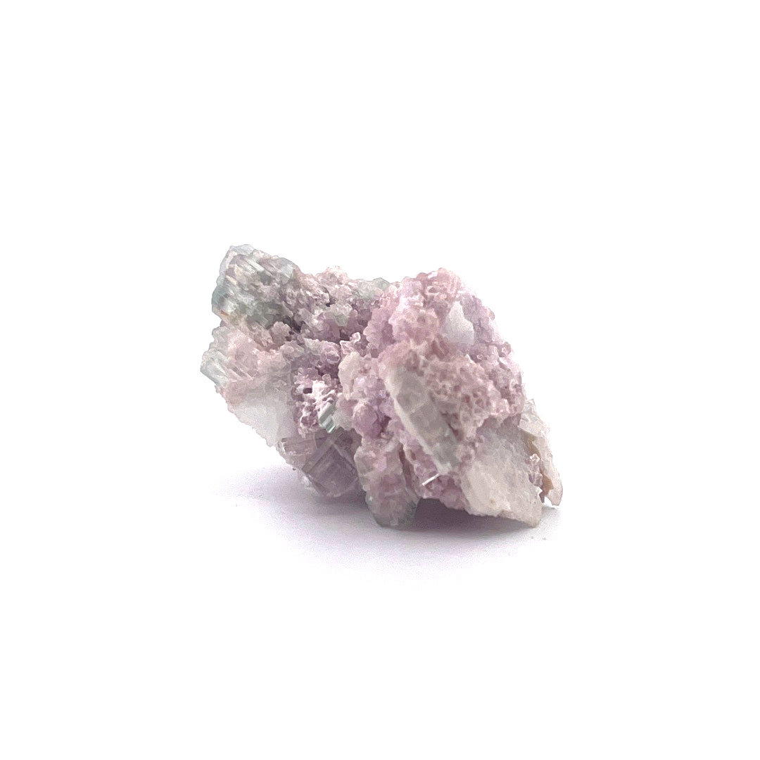 Pink Green Watermelon Tourmaline on Purple Lepidolite  |  38 (g)