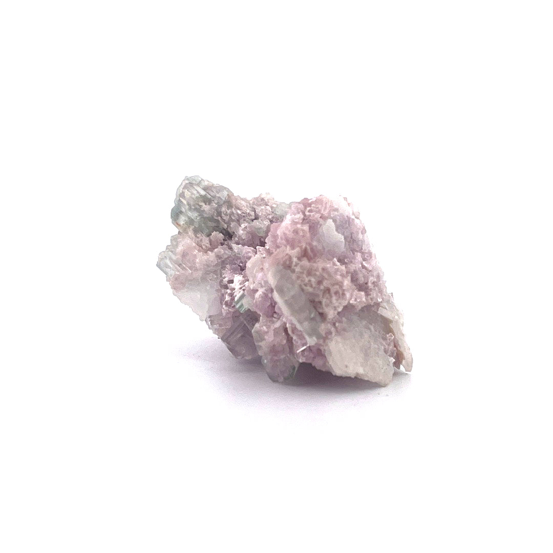 Pink Green Watermelon Tourmaline on Purple Lepidolite  |  38 (g)