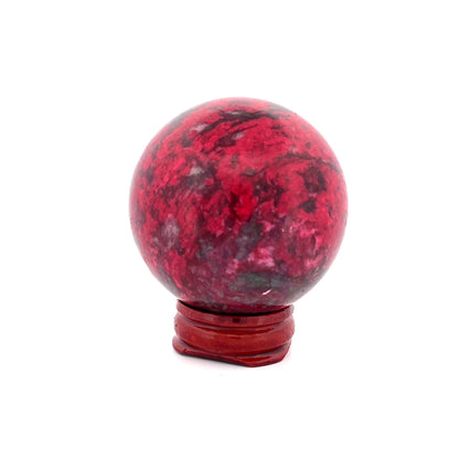 Peach Blossom Stone Jade Rhodonite Sphere  | 202 (g)