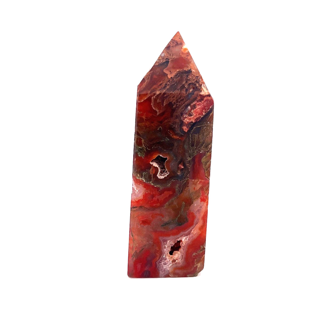 Cherry Blossom Agate Pillar | 184 (g)