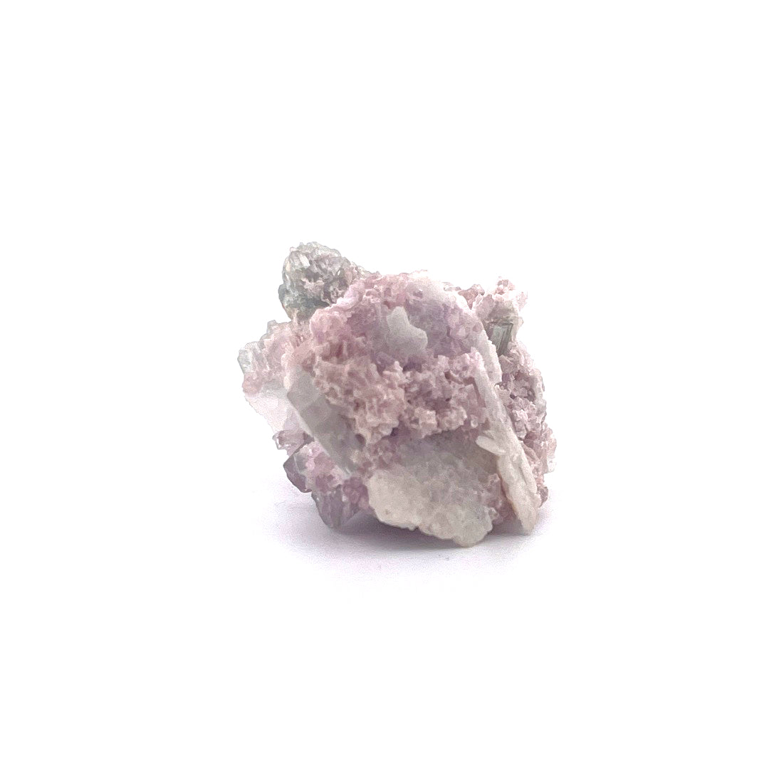 Pink Green Watermelon Tourmaline on Purple Lepidolite  |  38 (g)