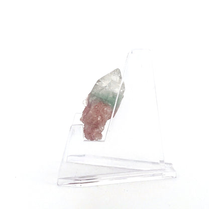 Mint Green on Shiny Pink Apophyllite Fused with Stilbite High Grade |  8.6 (g)