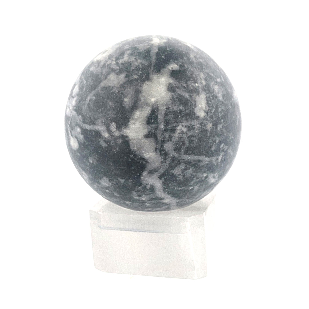 Grey and Black Jasper Sphere | 185 (g) | (2 In)