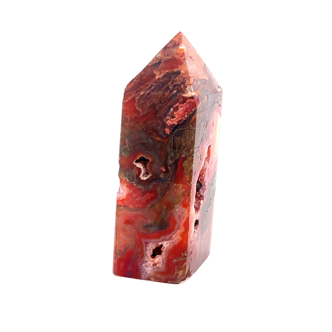 Cherry Blossom Agate Pillar | 184 (g)