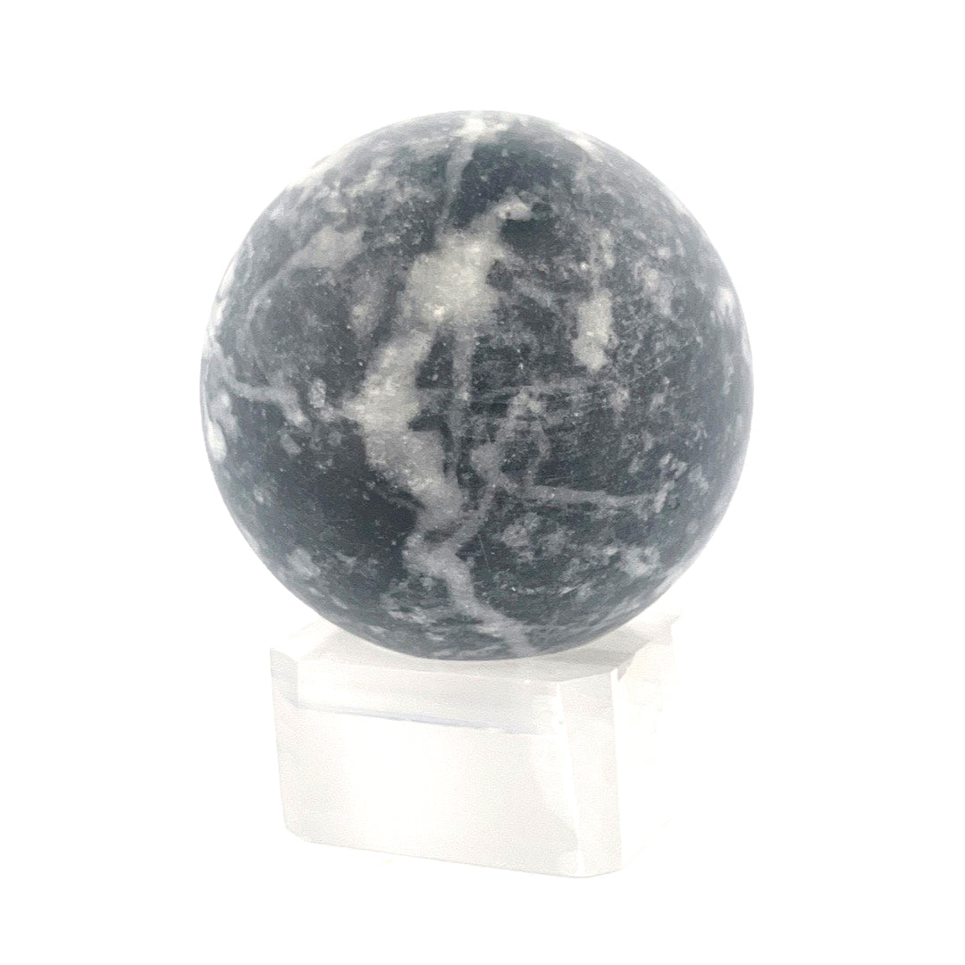 Grey and Black Jasper Sphere | 185 (g) | (2 In)