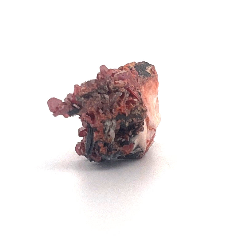 Vanadinite on Goethite Barite Druzy | 26 (g)