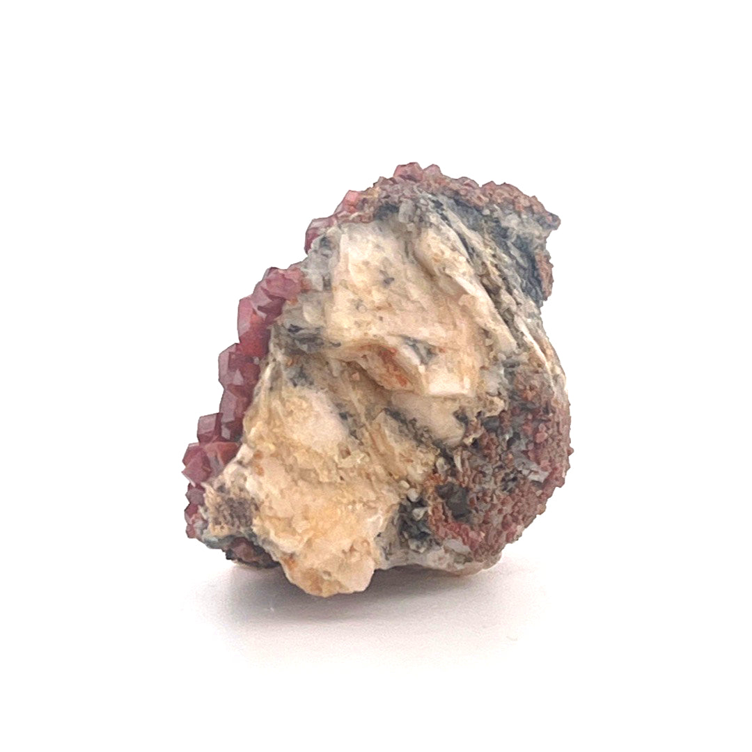 Vanadinite on Goethite Barite Druzy | 32 (g)