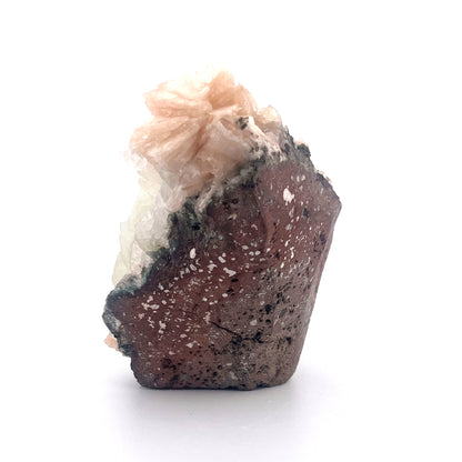 Peach Stilbite | Mint Green Apophyllite Crystal Zeolite  |  187 (g)