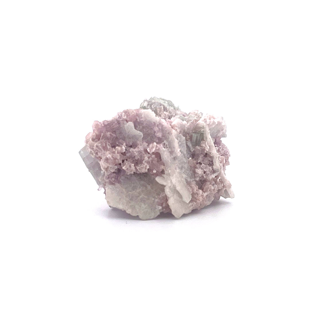 Pink Green Watermelon Tourmaline on Purple Lepidolite  |  38 (g)