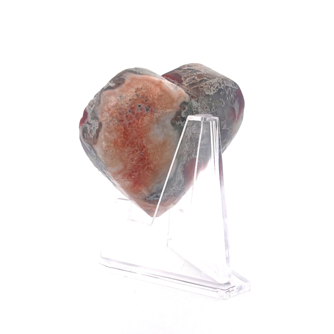 Natural Agate Heart | 121 (g)