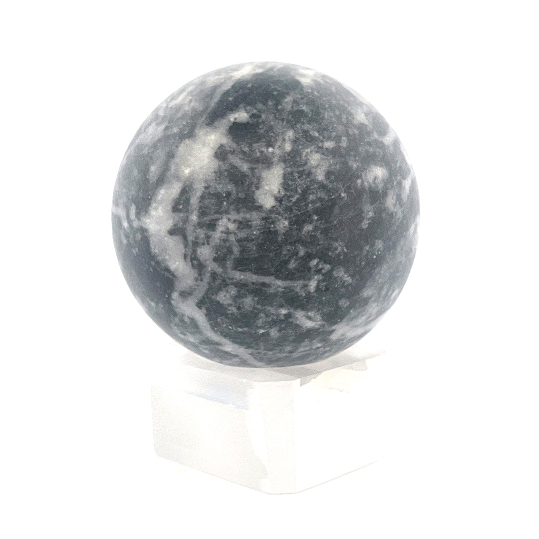 Grey and Black Jasper Sphere | 185 (g) | (2 In)