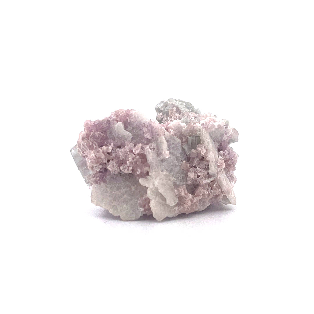 Pink Green Watermelon Tourmaline on Purple Lepidolite  |  38 (g)