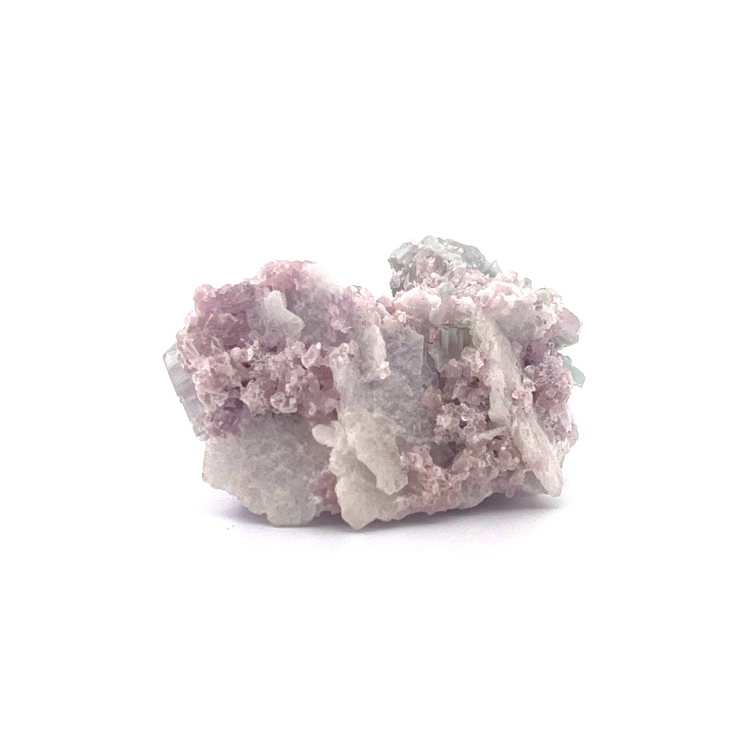 Pink Green Watermelon Tourmaline on Purple Lepidolite  |  38 (g)