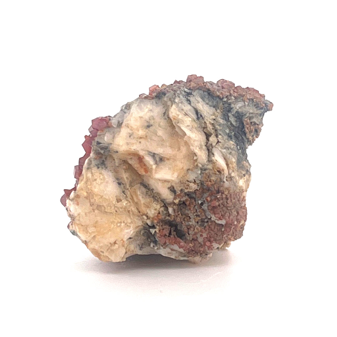 Vanadinite on Goethite Barite Druzy | 32 (g)