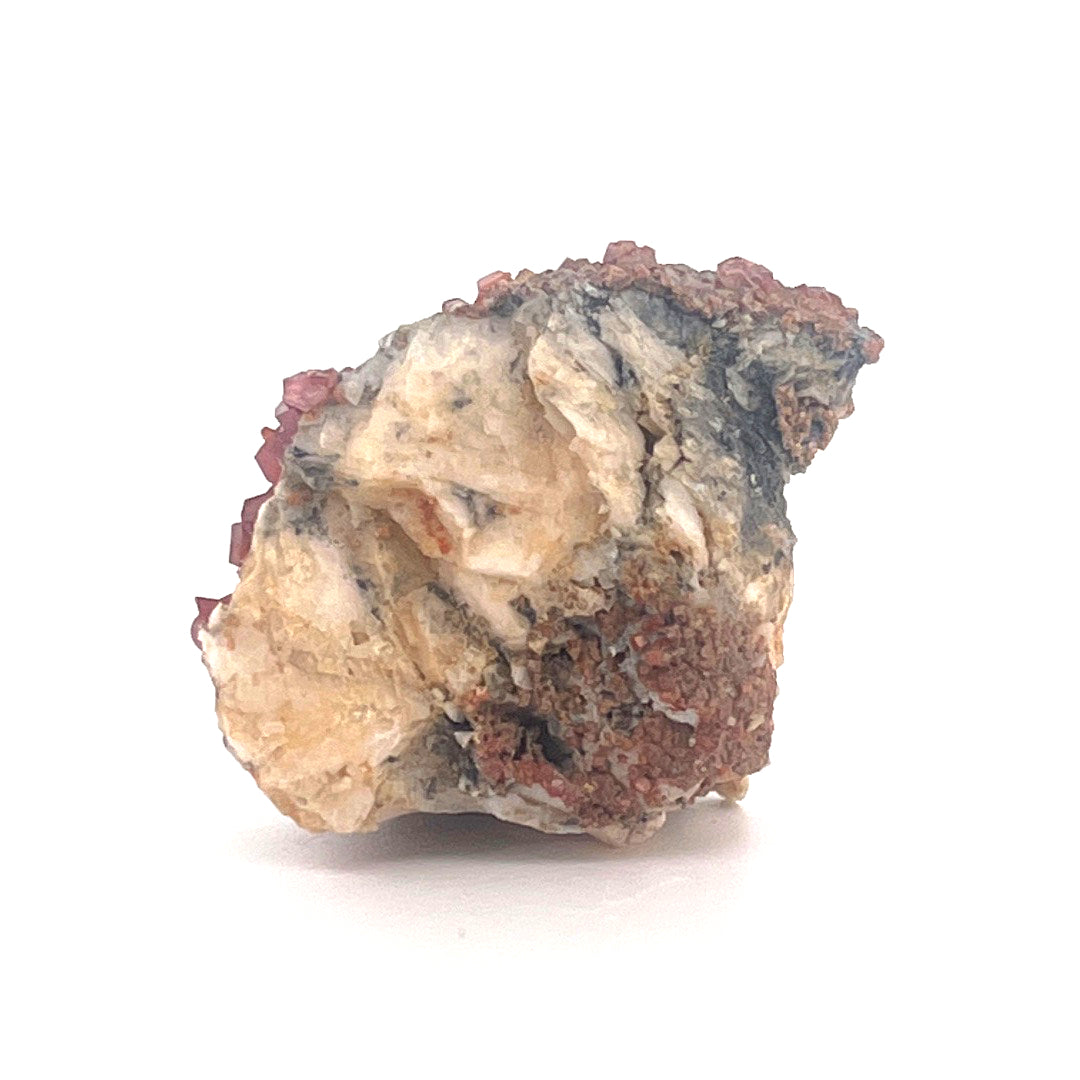 Vanadinite on Goethite Barite Druzy | 32 (g)