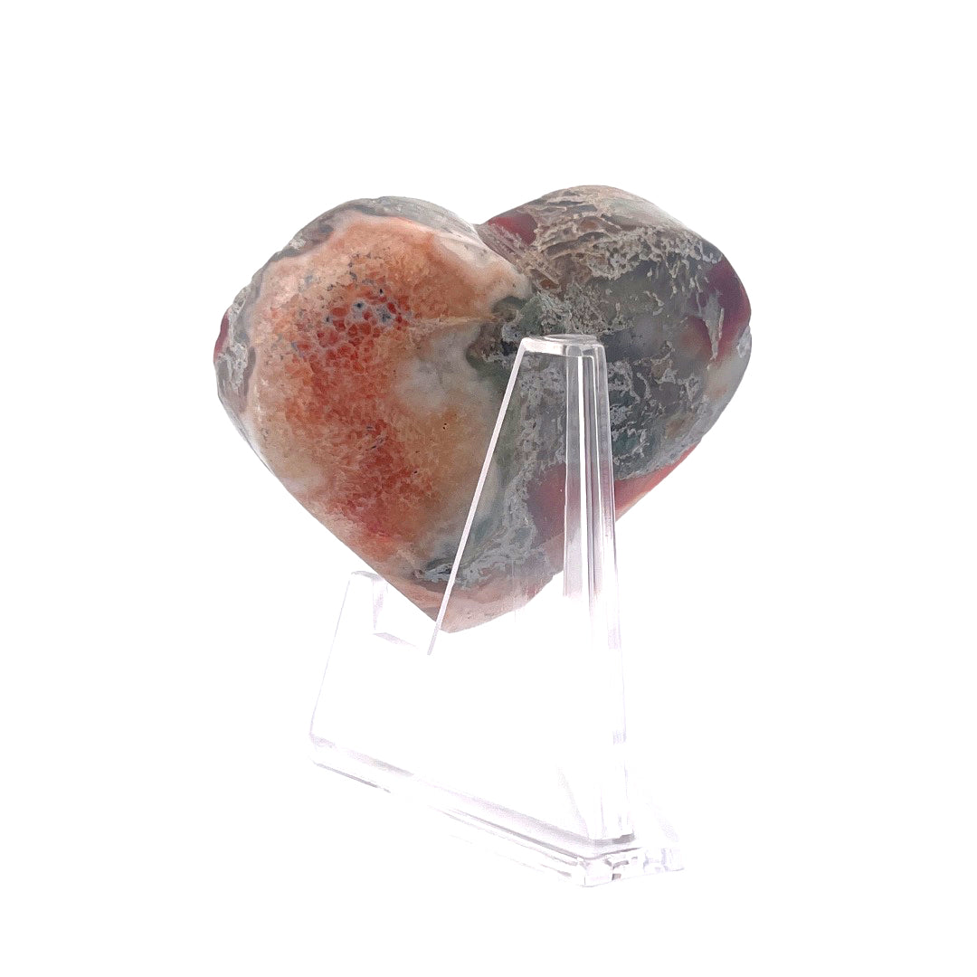 Natural Agate Heart | 121 (g)