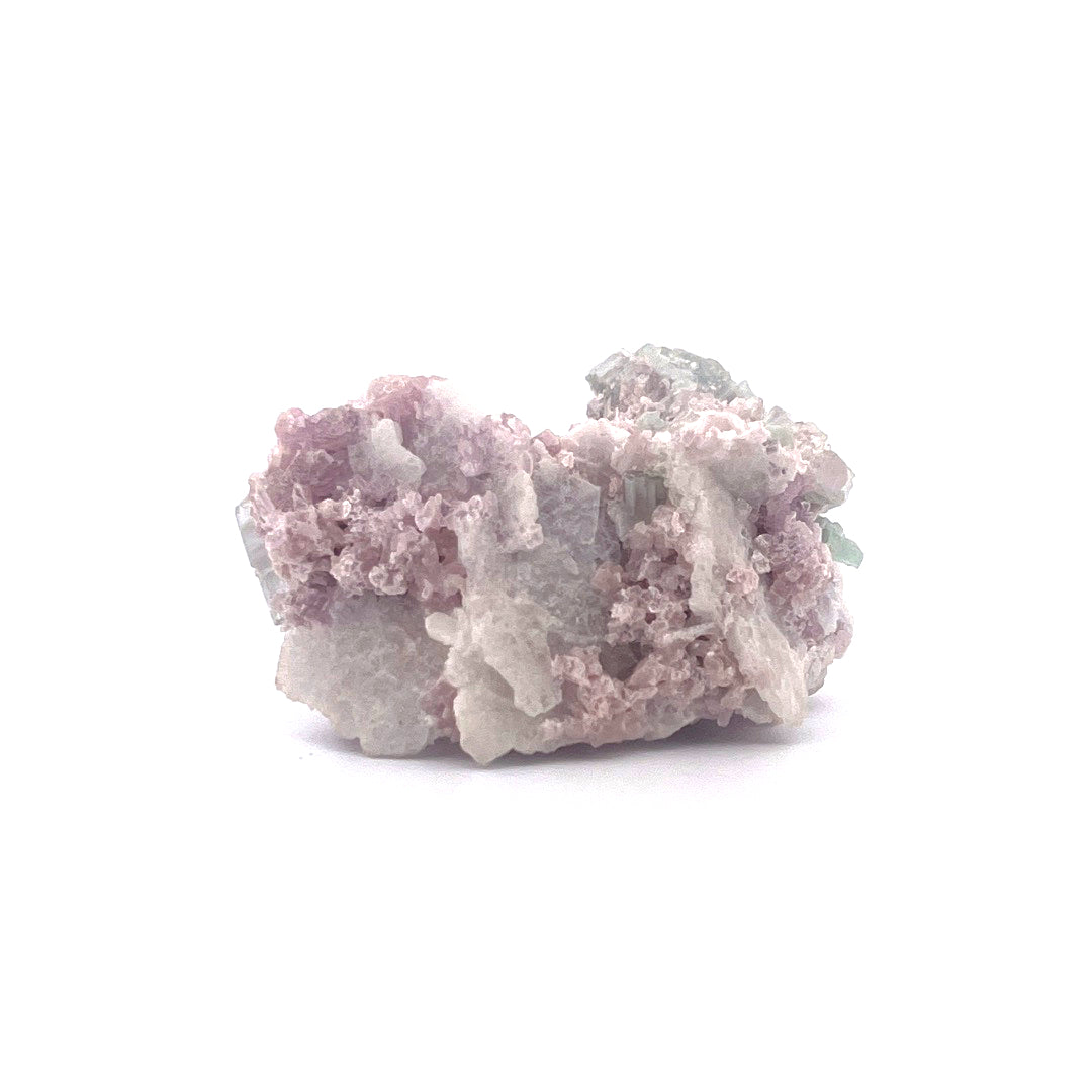 Pink Green Watermelon Tourmaline on Purple Lepidolite  |  38 (g)