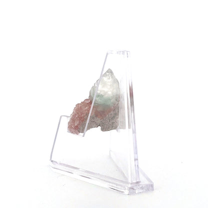 Mint Green on Shiny Pink Apophyllite Fused with Stilbite High Grade |  8.6 (g)