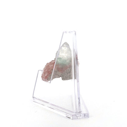 Mint Green on Shiny Pink Apophyllite Fused with Stilbite High Grade |  8.6 (g)