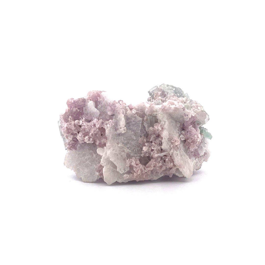 Pink Green Watermelon Tourmaline on Purple Lepidolite  |  38 (g)