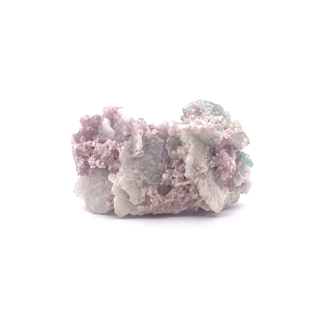 Pink Green Watermelon Tourmaline on Purple Lepidolite  |  38 (g)