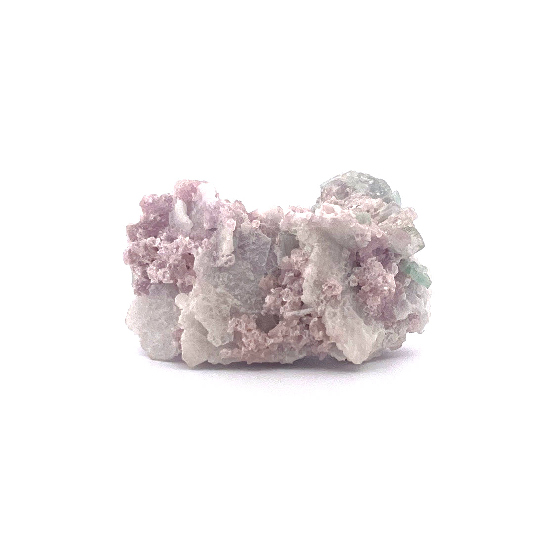 Pink Green Watermelon Tourmaline on Purple Lepidolite  |  38 (g)