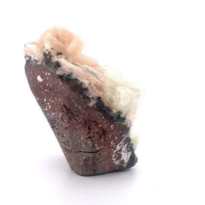 Peach Stilbite | Mint Green Apophyllite Crystal Zeolite  |  187 (g)