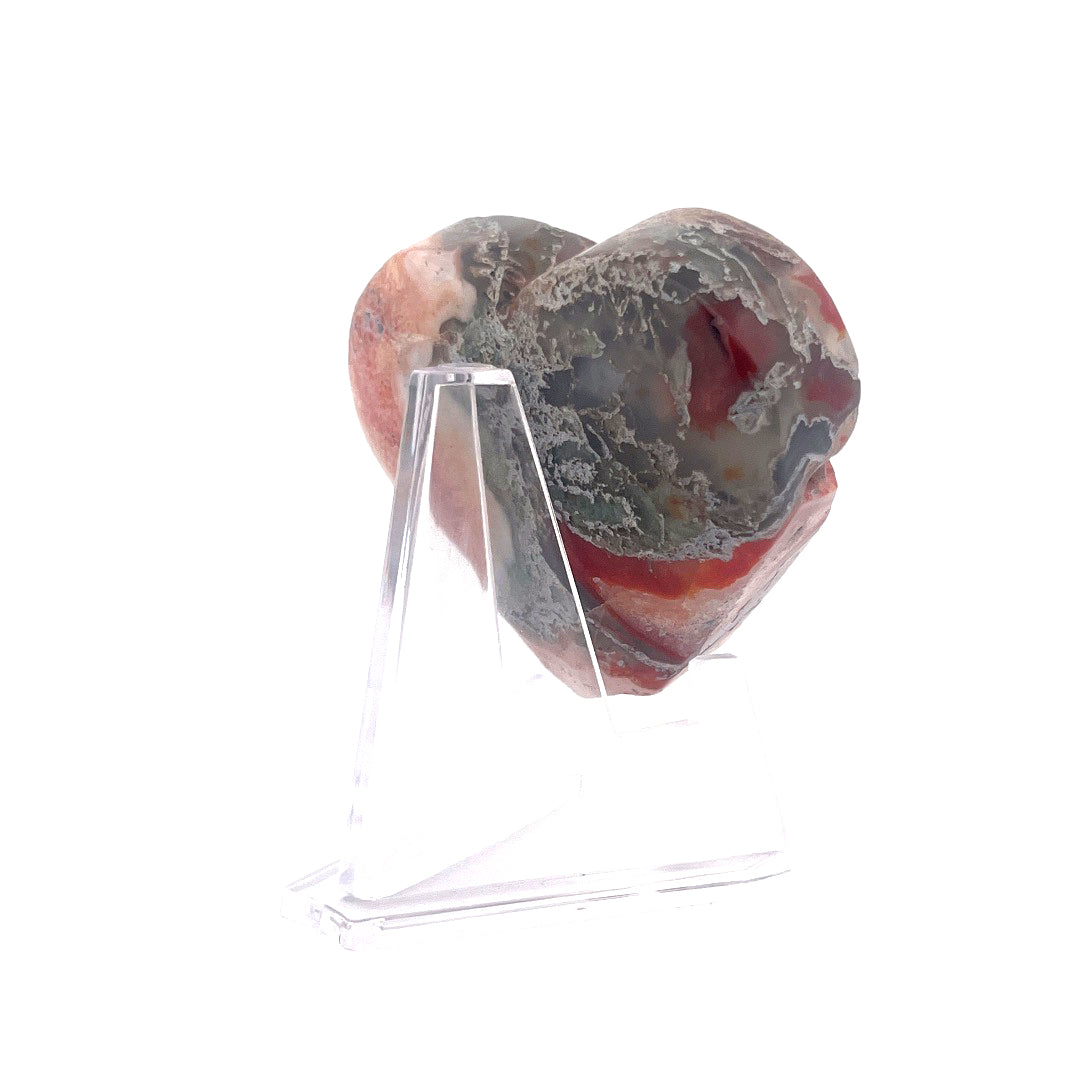 Natural Agate Heart | 121 (g)