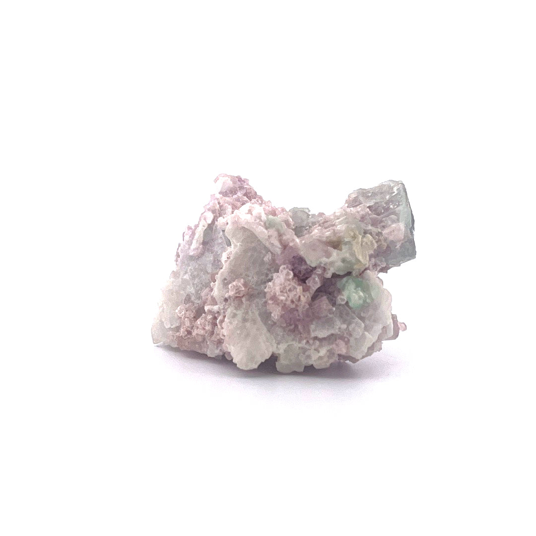 Pink Green Watermelon Tourmaline on Purple Lepidolite  |  38 (g)