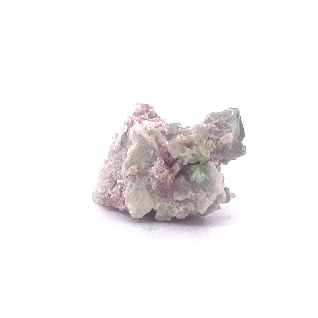 Pink Green Watermelon Tourmaline on Purple Lepidolite  |  38 (g)