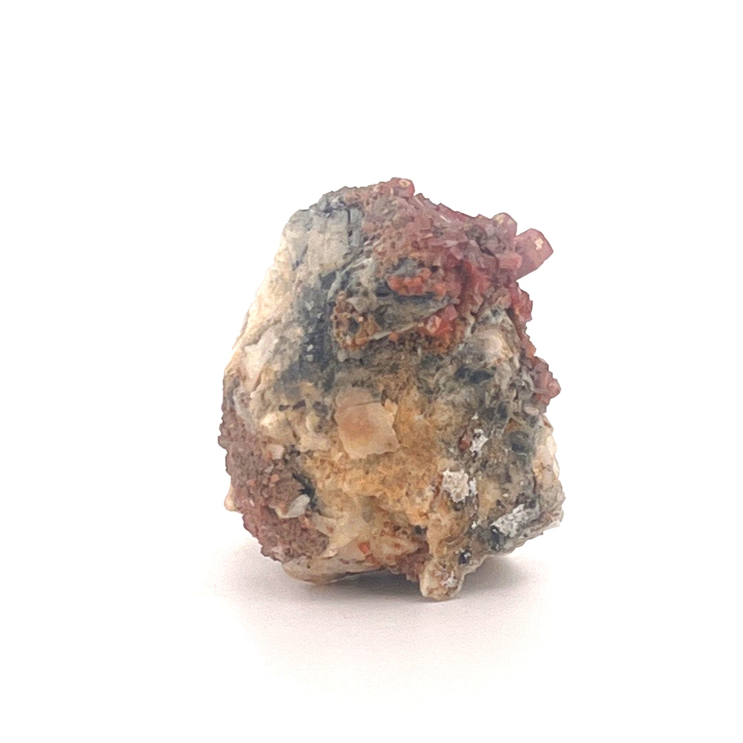 Vanadinite on Goethite Barite Druzy | 32 (g)