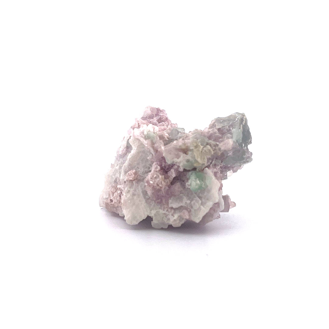 Pink Green Watermelon Tourmaline on Purple Lepidolite  |  38 (g)