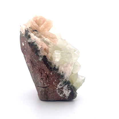 Peach Stilbite | Mint Green Apophyllite Crystal Zeolite  |  187 (g)