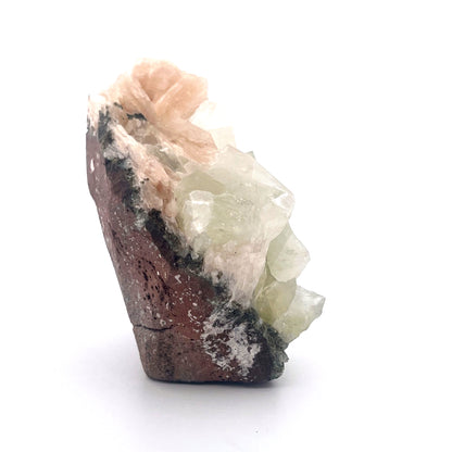 Peach Stilbite | Mint Green Apophyllite Crystal Zeolite  |  187 (g)