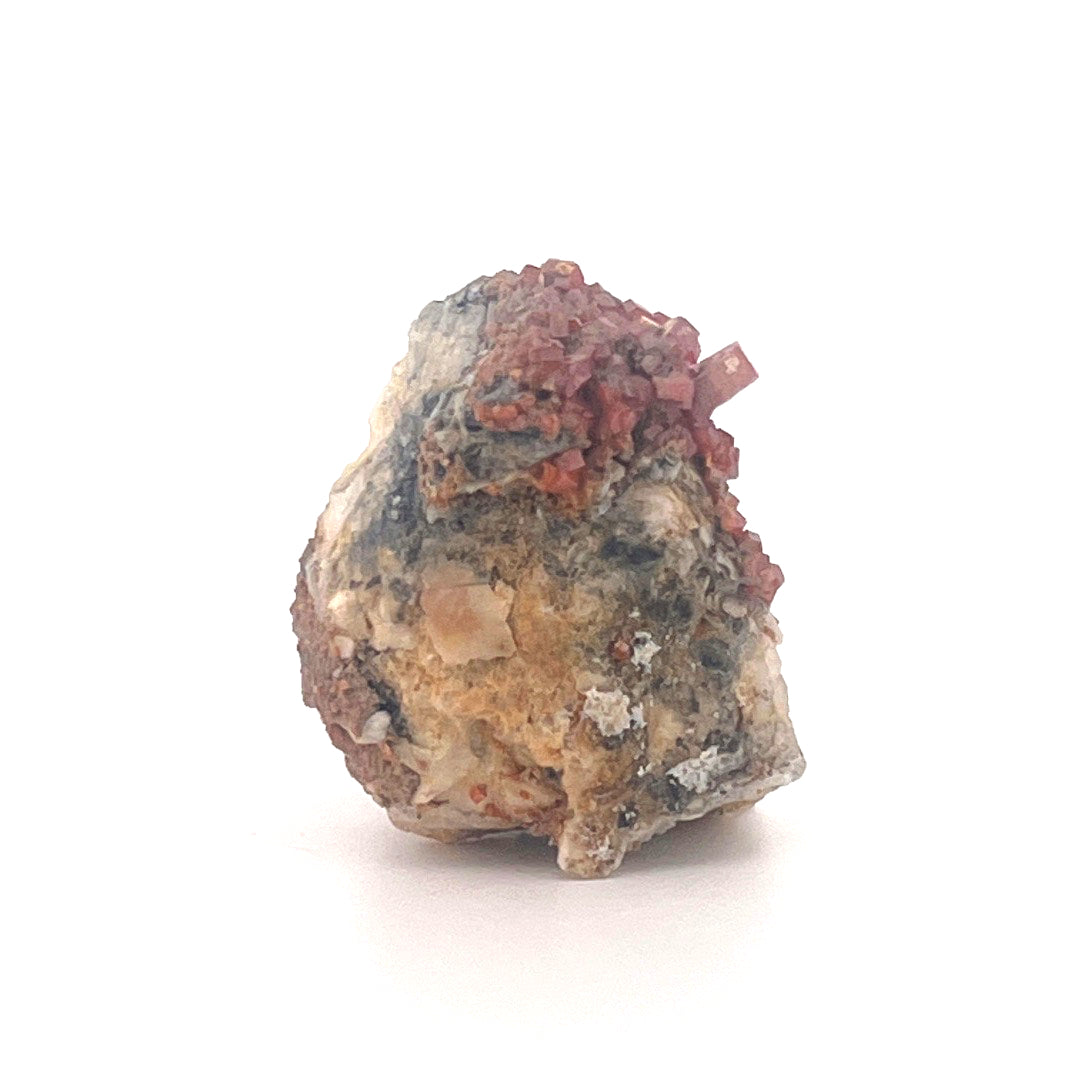 Vanadinite on Goethite Barite Druzy | 32 (g)