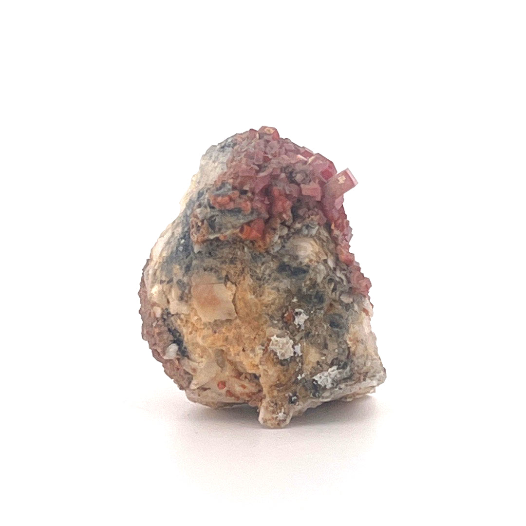 Vanadinite on Goethite Barite Druzy | 32 (g)