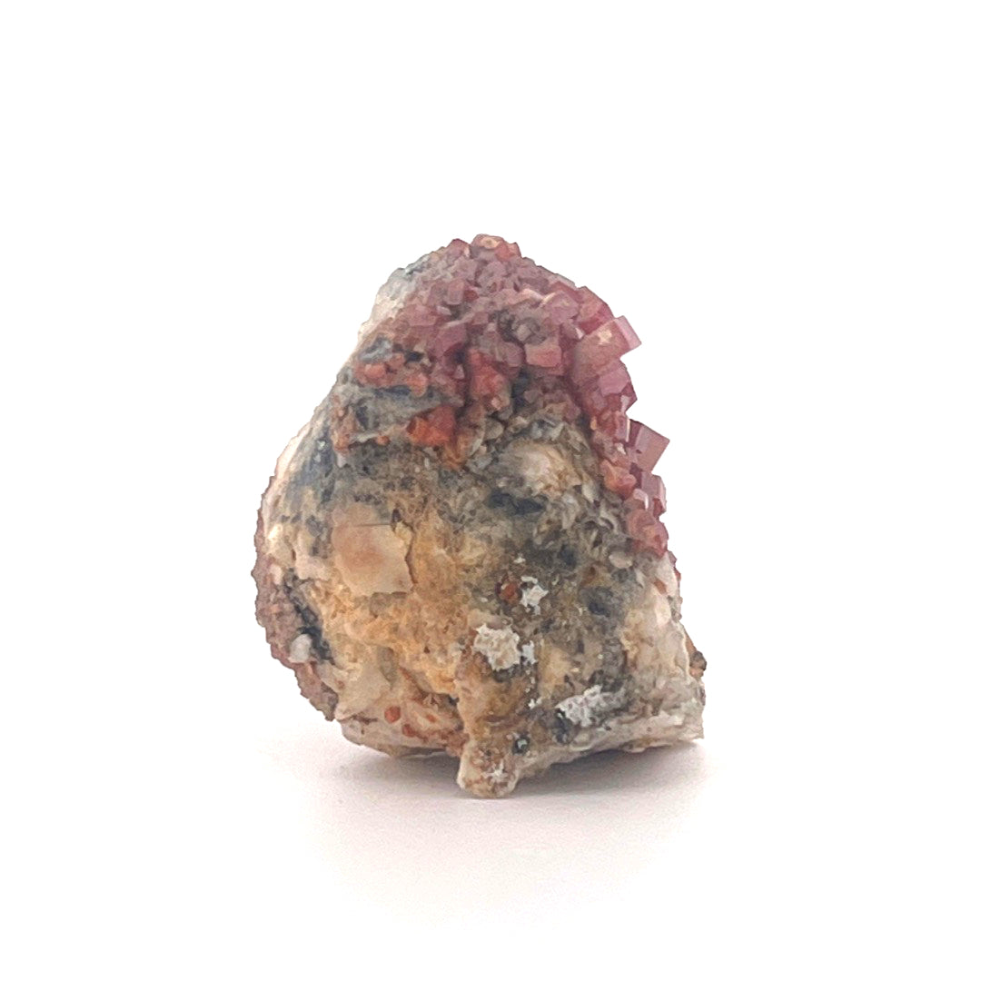 Vanadinite on Goethite Barite Druzy | 32 (g)