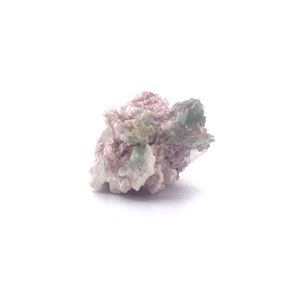 Pink Green Watermelon Tourmaline on Purple Lepidolite  |  38 (g)