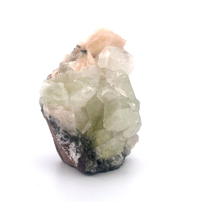 Peach Stilbite | Mint Green Apophyllite Crystal Zeolite  |  187 (g)