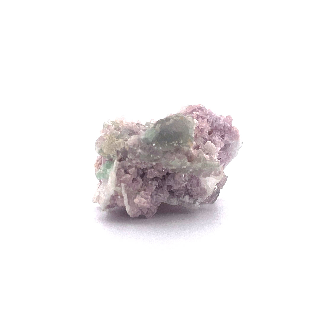 Pink Green Watermelon Tourmaline on Purple Lepidolite  |  38 (g)