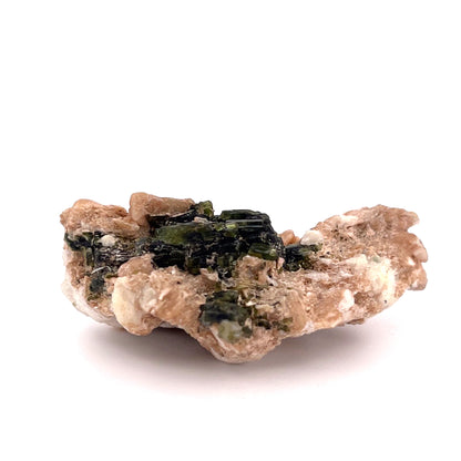 Green Tourmaline on Double Terminated Quartz | 16 (g)