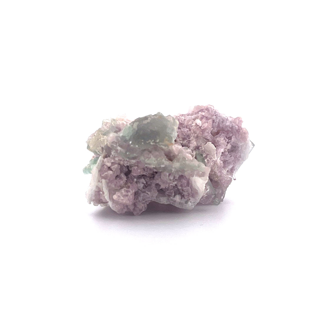 Pink Green Watermelon Tourmaline on Purple Lepidolite  |  38 (g)