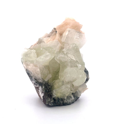 Peach Stilbite | Mint Green Apophyllite Crystal Zeolite  |  187 (g)