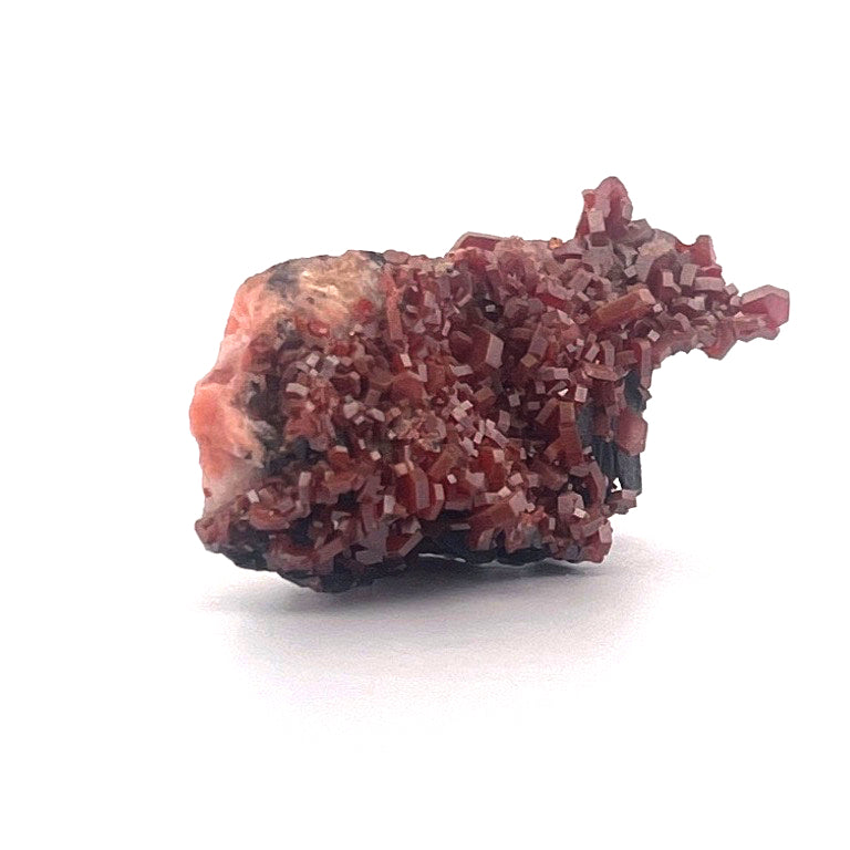 Vanadinite on Goethite Barite Druzy | 26 (g)