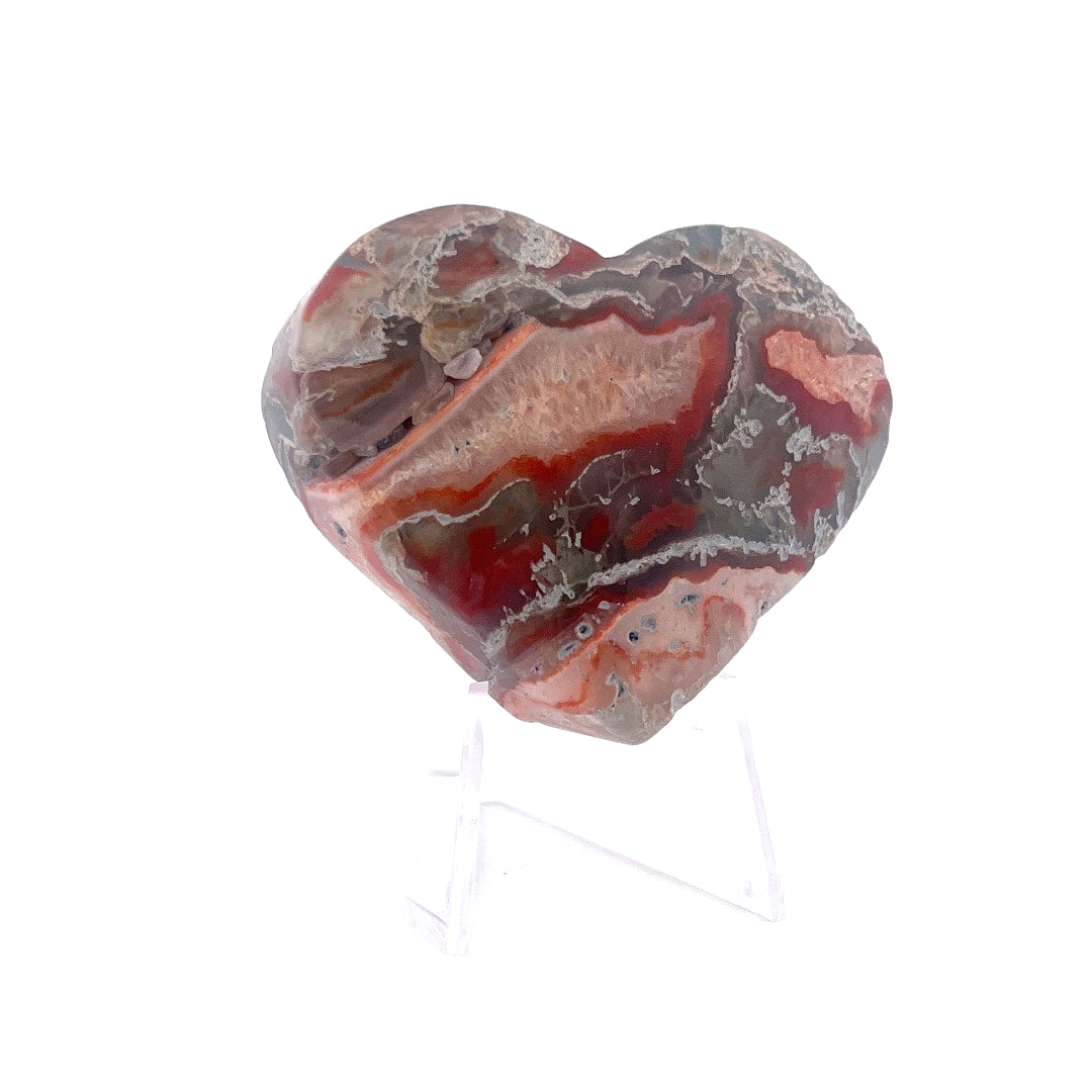 Natural Agate Heart | 121 (g)