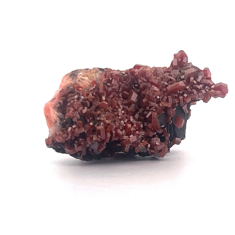 Vanadinite on Goethite Barite Druzy | 26 (g)