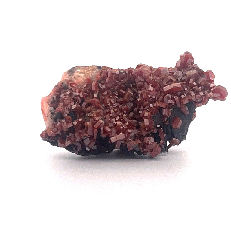 Vanadinite on Goethite Barite Druzy | 26 (g)